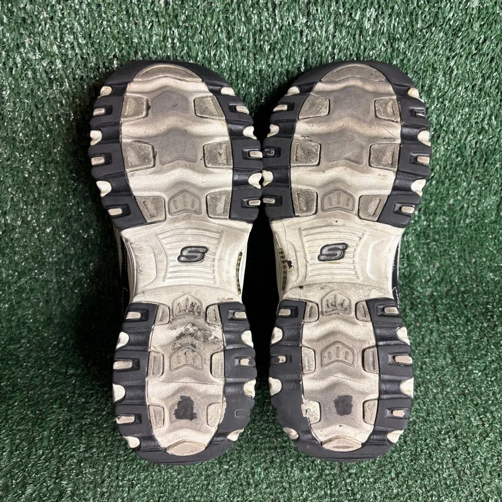 Skechers D Lites Biggest Fan Chunky Platform Athletic Sneaker Black Womens 8.5